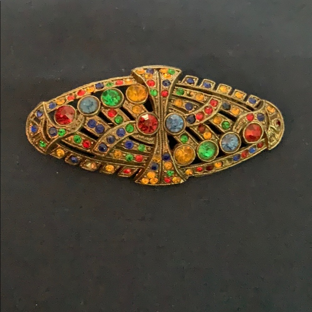 Vintage Multi Color Brooch